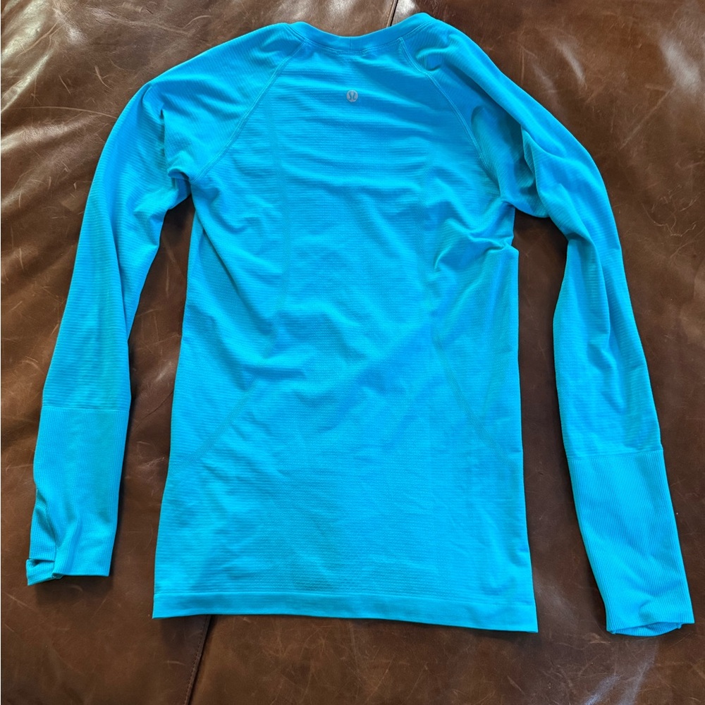 lululemon athletica turquoise Blue Long Sleeve Top 6